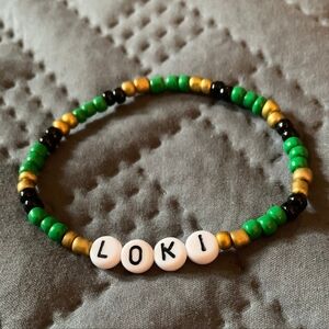 'Loki' Prince of Asgard Inspired Beaded Handmade Bracelet